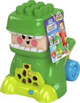 Mega Bloks Dinosaur Toy Building Set with 8 Sounds, Built-in Easy Storage, T-Rex Blocks for Toddlers 1-3